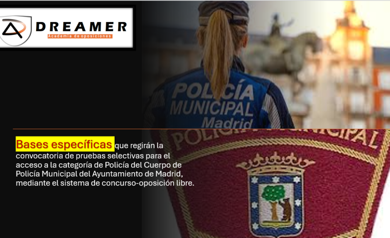 foto Bases Policia Municipal Madrid